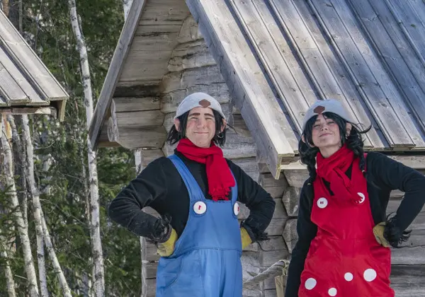 Here you can see Trolle & Trolla outside Trollsterhusen