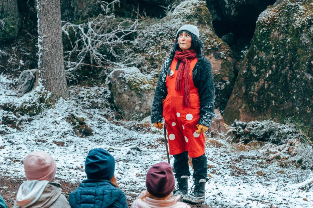 snowy and happy Troll